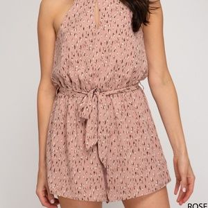 Patterned Cami Romper